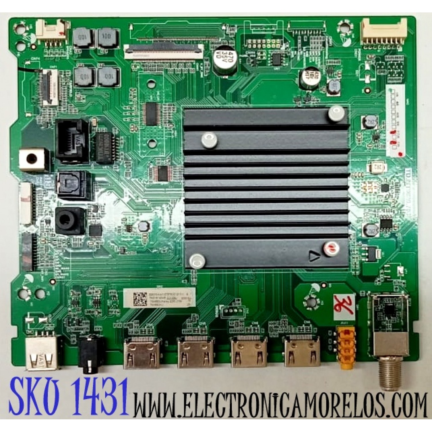 MAIN PARA TV TOSHIBA·FIRE TV 4K·UHD·HDR / NUMERO DE PARTE 309315 / TD.MT9020.703 / 309316 / 75M550U / DISPLAY HV750QUB-E7D / MODELO 75M550KU 75M550U